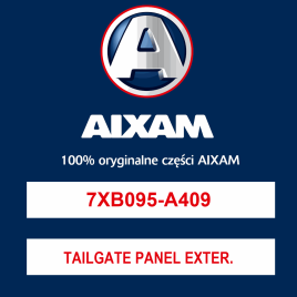 TAILGATE PANEL EXTERIOR BLACK METAL