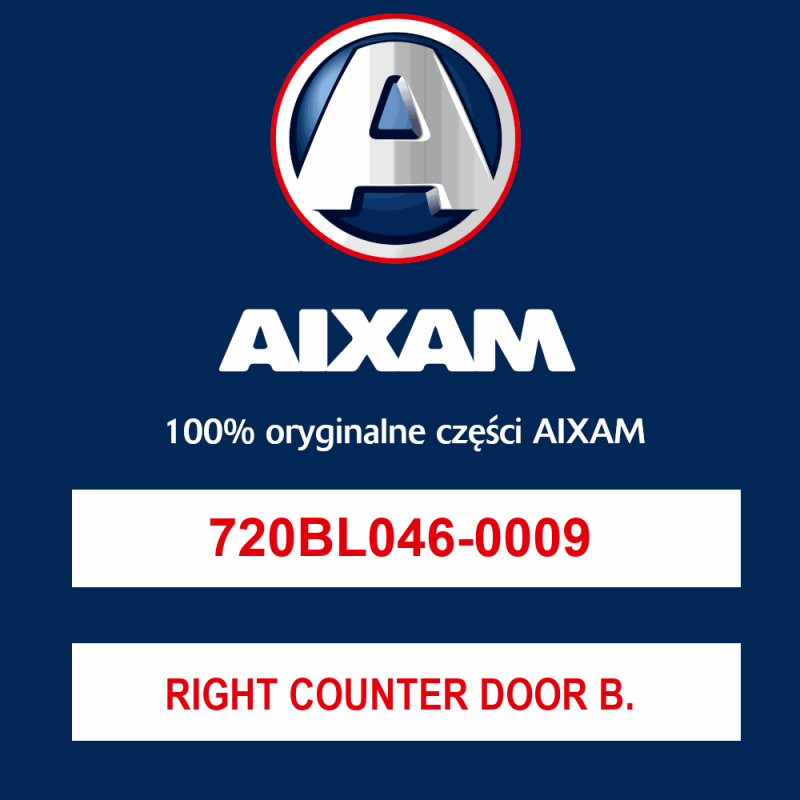 RIGHT COUNTER DOOR BLACK LEATHER