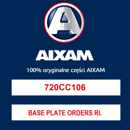 BASE PLATE ORDERS RIGHT OPENING OUTSIDE