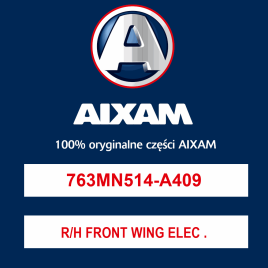 R/H FRONT WING ELEC CROSS BCK METAL