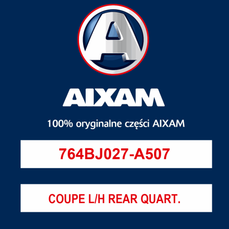 COUPE L/H REAR QUARTER  NAVY BLUE