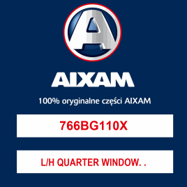 L/H QUARTER WINDOW. OVERTINTED SHORT
