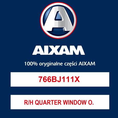 R/H QUARTER WINDOW OVERTINTED