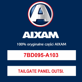 TAILGATE PANEL OUTSIDE YELLOW METAL