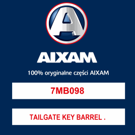 TAILGATE KEY BARREL MOUNTING PLATE