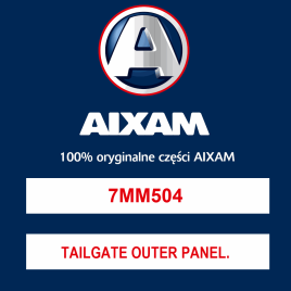 TAILGATE OUTER PANEL