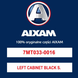 LEFT CABINET BLACK SMOOTH